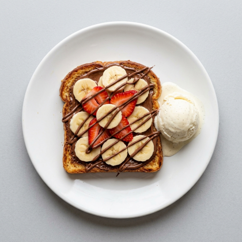 Banana Split Nutella Toast 