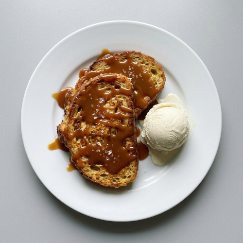 Salted Carmel Toast 