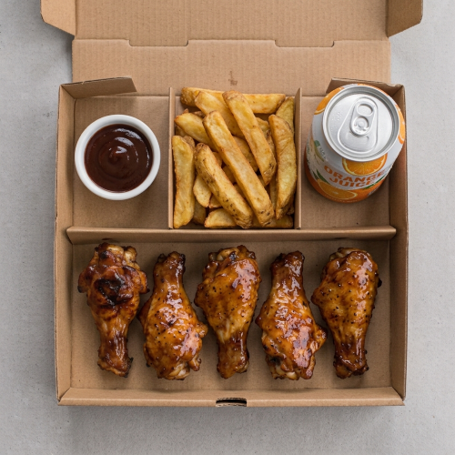 Bbq Honey Glazed Chicken Wings (5) 