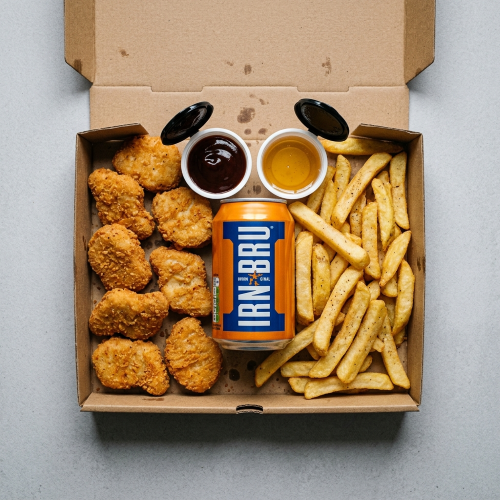 10 Pcs Chicken Nuggets With Bbq & Honey Sauce 