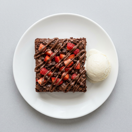 Nutella Strawberry Loaded Brownie 
