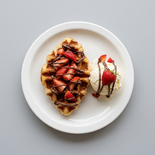 Nutella Strawberry Croffle 