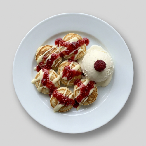 Raspberry Delight Pancakes Bites 
